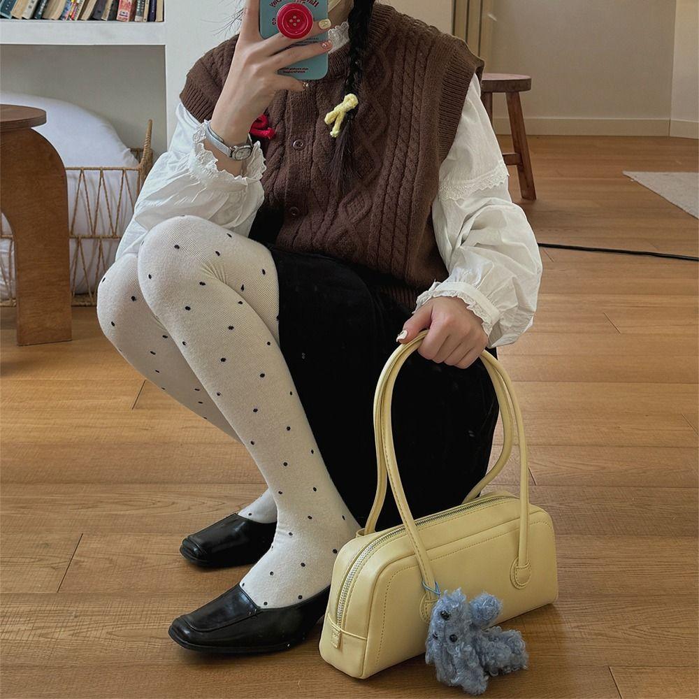 Fashionable Lady's Knitted Stockings Speckled Women's Leggings Winter Thermal Tights Winter Season