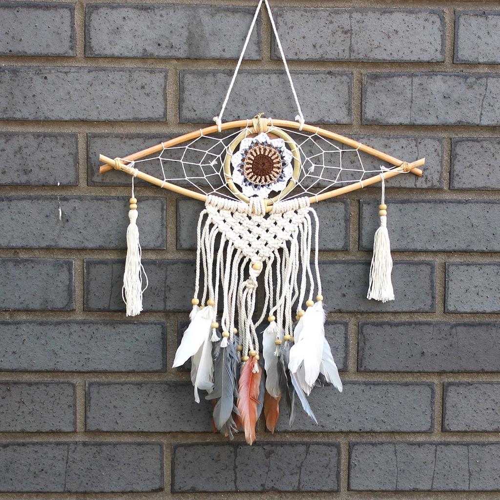 Evil Eye Dream Catcher Macrame Wall Hanging