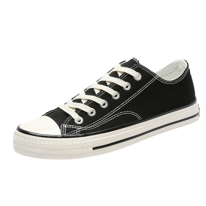 Classic 1970s Low-top Canvas Shoes for Men and Women, Retro Polished Vulcanized Shoes for Couples, Korean Version of Student Cloth Shoes for Men