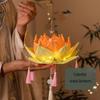 Chinese Vintage Handheld Flower Light Hanging Mid-Autumn Festival Lantern  Outdoor