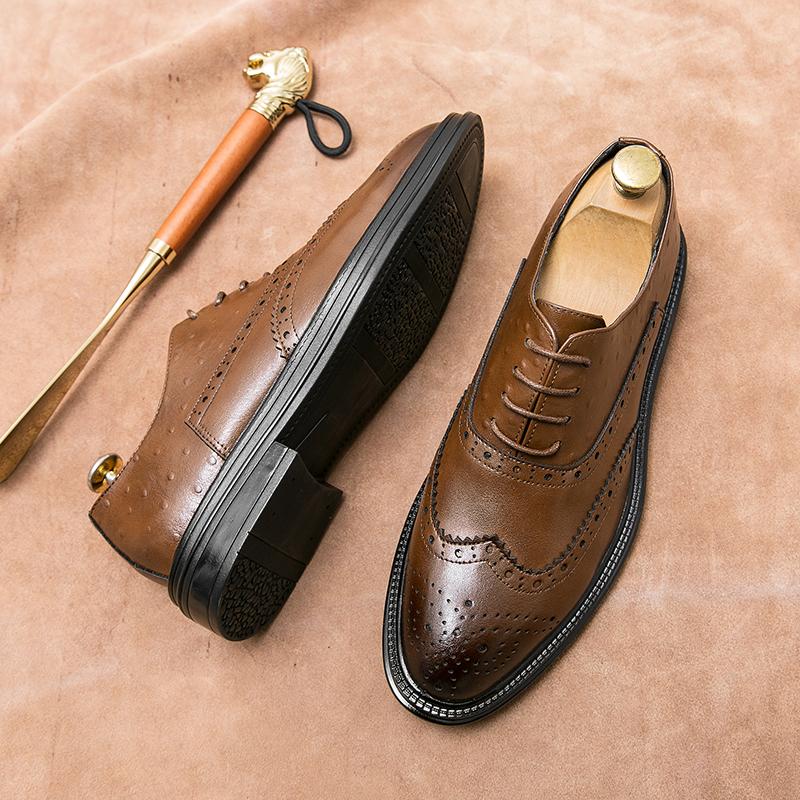 

Мода Мужская Мода Шнуровка Лоферы Оксфорды Повседневные Формальные Деловые Кожаные Туфли Мужские Итальянские Банкетные Свадебные Туфли для Мужчин 45 коричневый