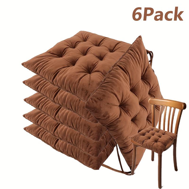 6PCS Square Cushion, Thick Cushion, Suitable for Dining Room, Living Room, Bedroom Chairs, Pillows, Pillows