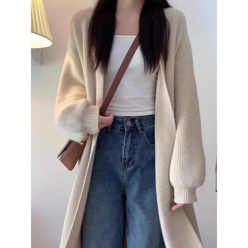 

Абрикосовый кардиган из бархата енота серии Milk для ношения в сочетании с пальто и свитером Apricot M