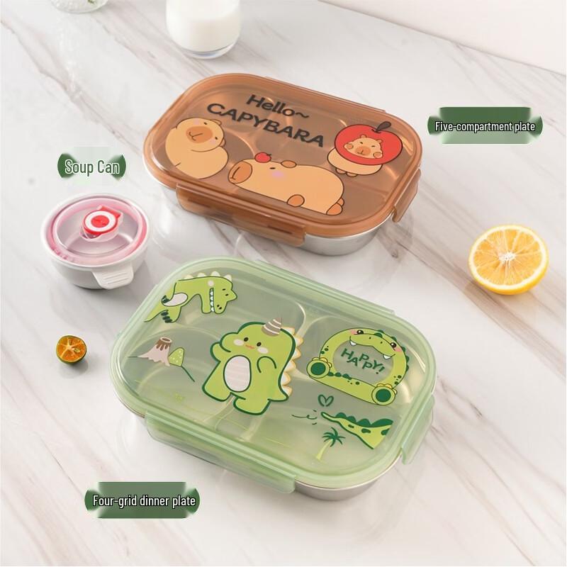 304 Stainless Steel Divided Lunch Box