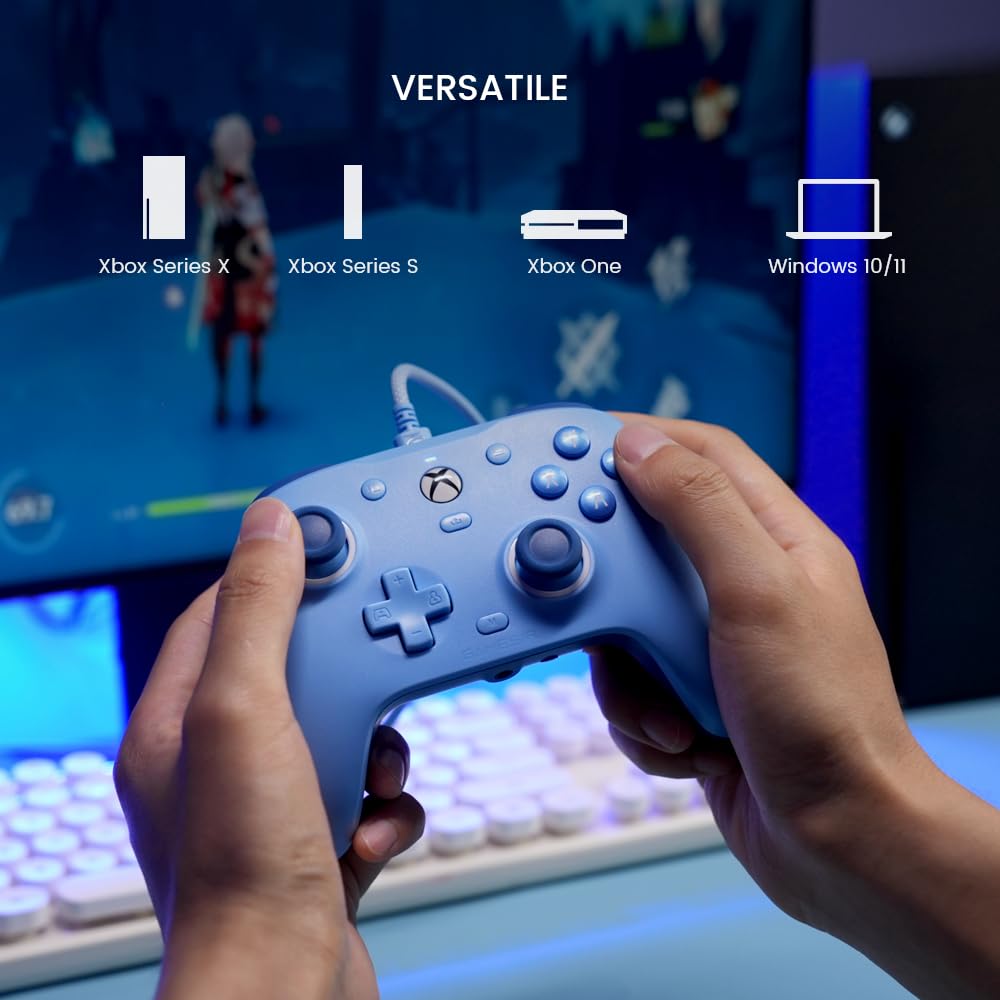 GameSir G7 SE Wired Controller for Xbox One, Xbox Series X|S, and PC, Hall Effect Joystick with 3.5mm Audio Jack (Blue)