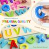 Zeoddler Alphabet Puzzle, Wooden Puzzle for Toddlers, ABC Shape Puzzle for Kids, Preschool Learning Activity, Gift for Girls and Boys.