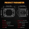 3 Inch 8D Led Lens Work Light 40W Dual Color 3Inch Fog Lamp Driving Beam Square Round For Off Road 4Wd Truck Suv Atv Motorcycle