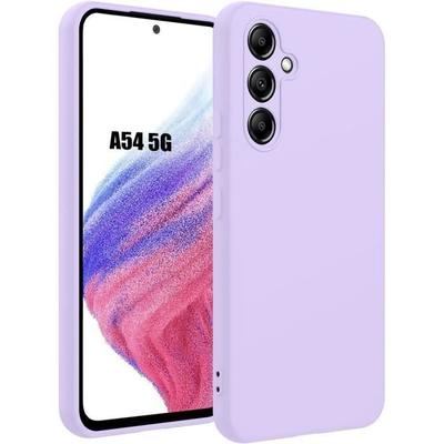 Hülle - BOOLING - für Samsung Galaxy A54 5G - Silikon TPU - Matt Lila - Kratzfest