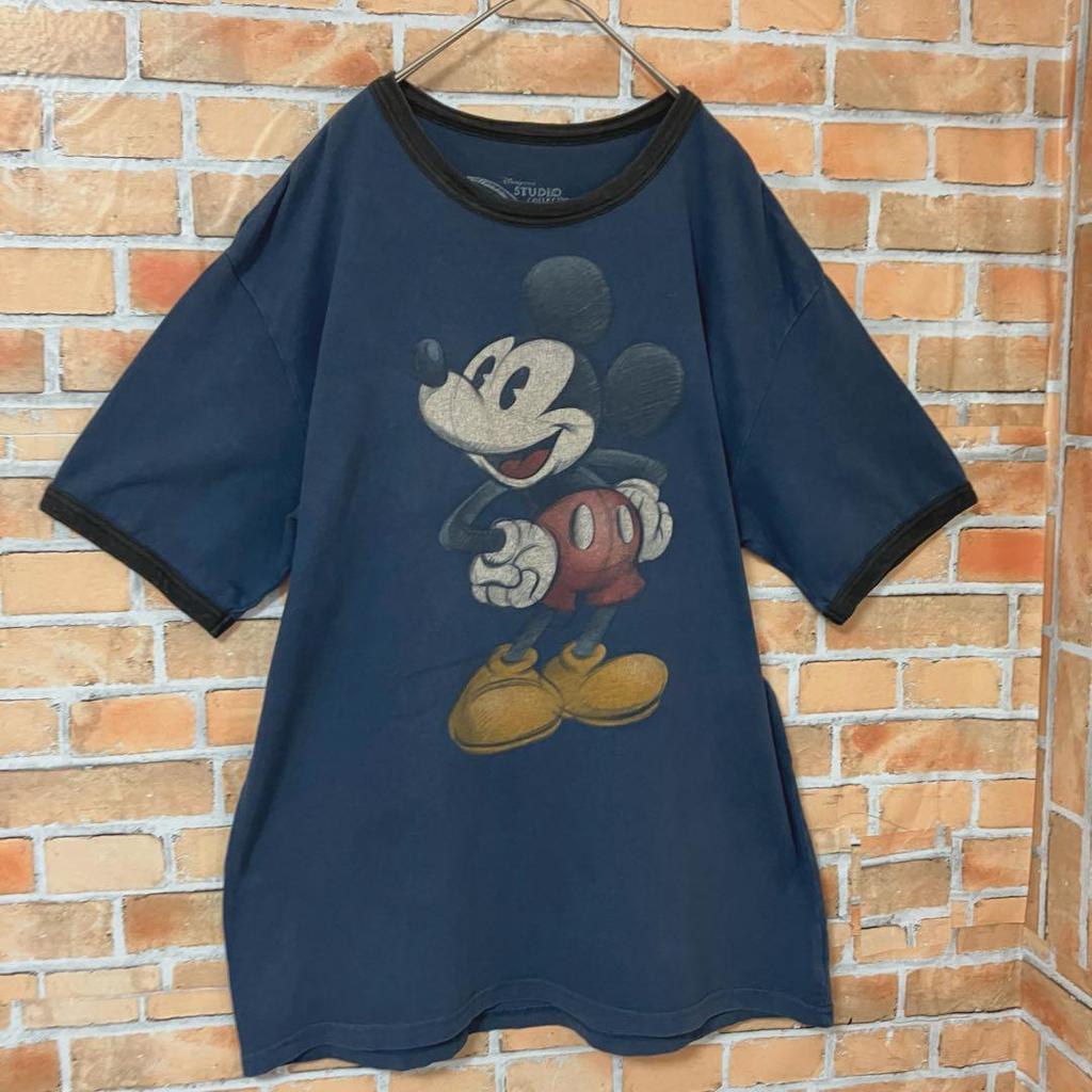 [USED] Disney Vintage Print Illustration Mickey Mouse Short Sleeve T-Shirt