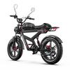 Elektrofahrrad All Terrain DUOTTS 20" 750W Motor E-Bike für Erwachsene 52V 27AH Max. Reichweite 140 km Hydraulische Bremse Last 150 kg Schwarz F20