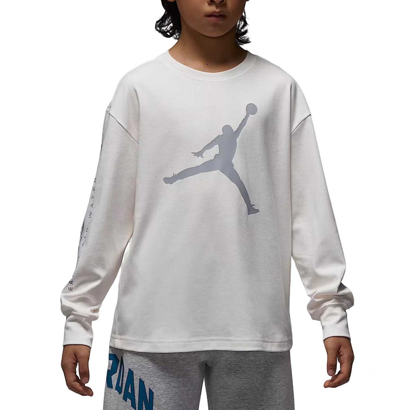 

Jordan T-Shirt Knit Reflective Round Neck Kids tops IU5393-133 L