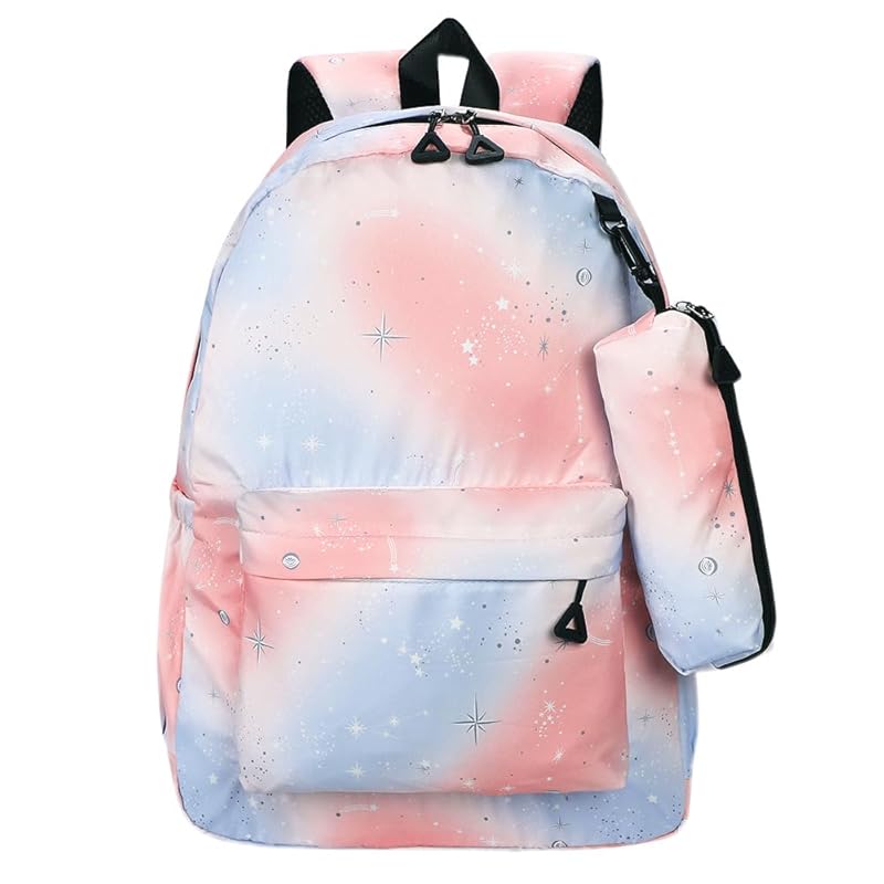 

[Lurcia] backpack kids girl bag child large capacity lightweight water repellent Commuting to school trip A4 compatible With pouch (pink)