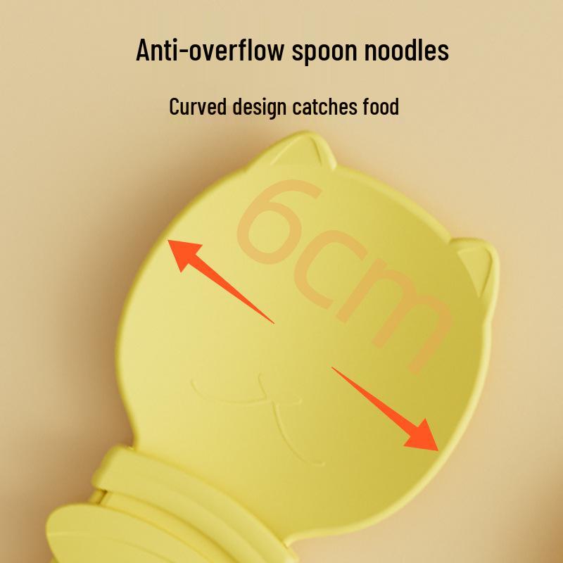 Hangable Non-Spill Anti-Bite Cat Feeding Spoon