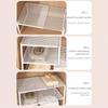 Adjustable Telescopic Closet Shelf Layered Partition Cabinet Organizer  Bathroom