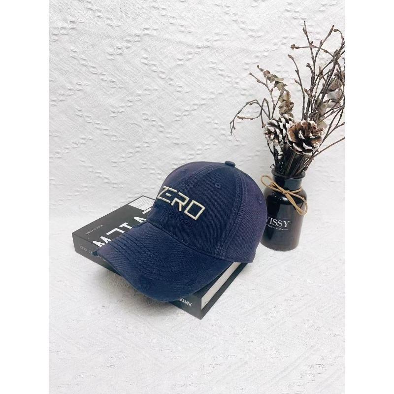 Ripped Old Hard Top Baseball Hat Trendy Personality Deepening Hat Top Retro Curved Brim Baseball Cap Casual and Versatile Trendy