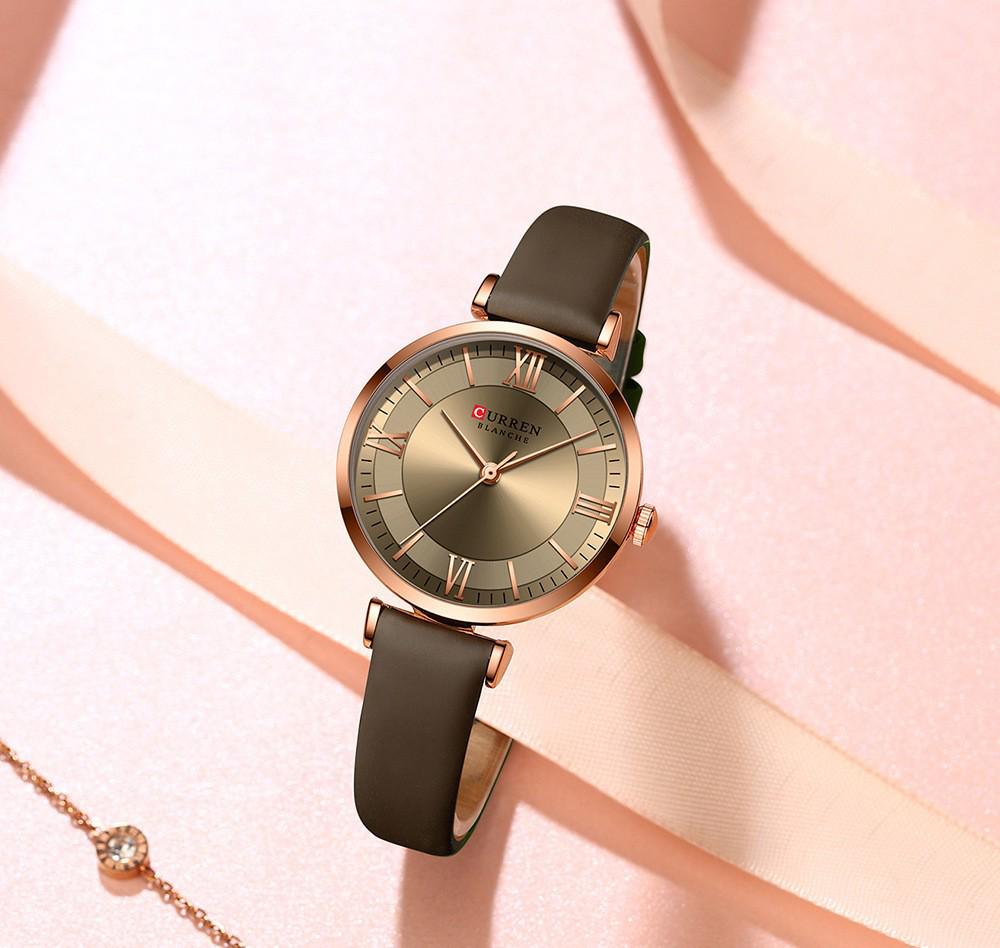 Curren 9079 Dames Casual Leren Band Horloge - Kleine Zeemeermin Editie