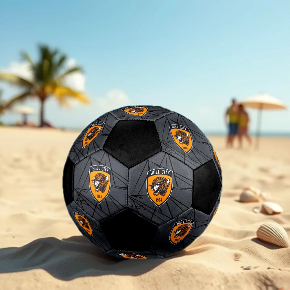 Hull City A.F.C Soccer Ball Colorful All Ages Machine Stitched PVC Competition Ready Durable High-Bounce.SIZE5