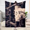 Real Madrid Graffiti Artwork Blanket Soft Warm Cozy Perfect for Livingroom Bed Bedding Four Seasons Multipurpose Modern