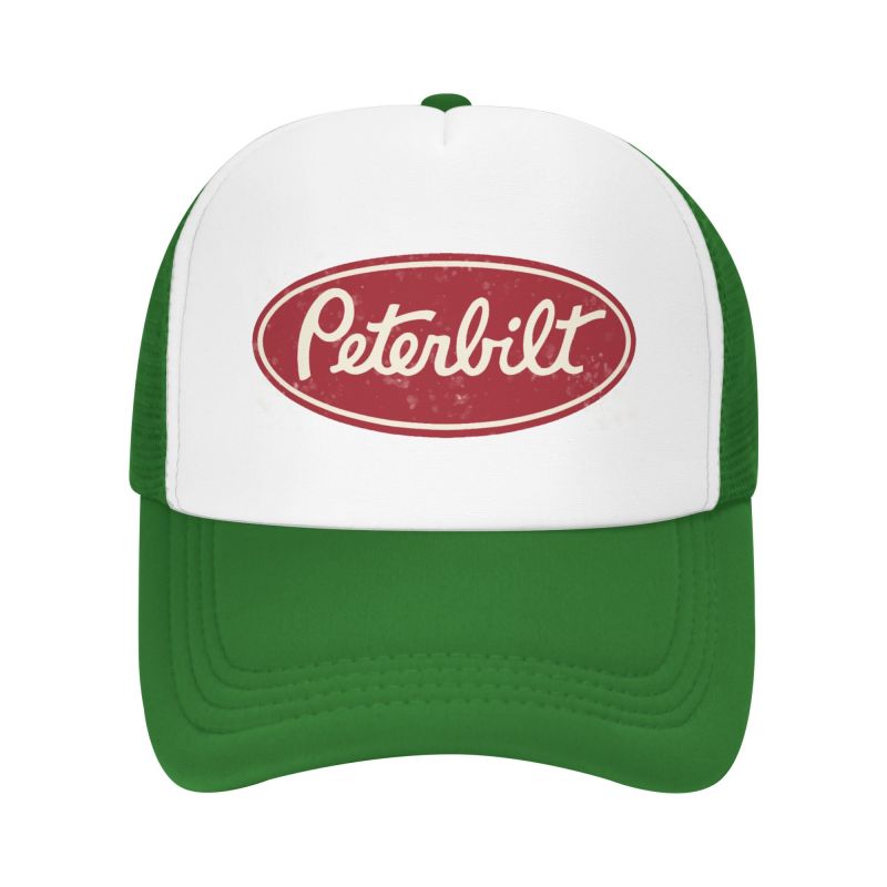 

Чоловічі сітчасті бейсболки Peterbilt Truck Racing, унісекс, хіп-хоп, регульована кепка-снепбек, жіночі літні повсякденні сонцезахисні капелюхи Adjustable зелений