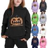 Kids Hoodie with Halloween Print - Casual Long Sleeve Pullover for Boys and Girls