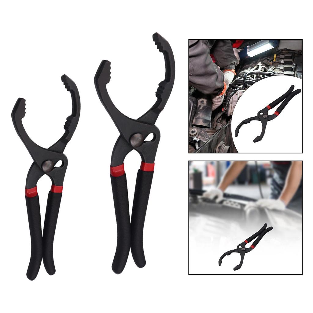 Oil Filter Wrench Adjustable Pliers High Carbon Steel Car Repair Tool Portable for Vehicle Maintenance