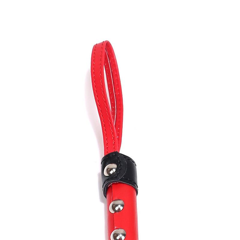 High Quality Pu Leather Pimp Whip Racing Riding Crop Party Flogger Hand Cuffs Queen Colourful Horse Riding Whip