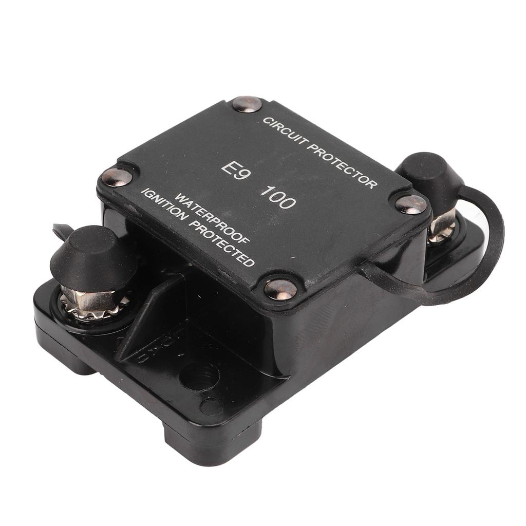 Circuit Breaker Automatic Reset 1/4in Stud 32V 100A IP67 Waterproof for Boat RV Truck Battery