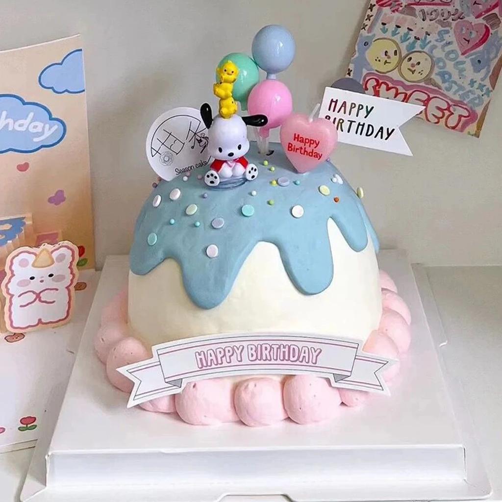 5pcs Cute Heart Shaped Birthday Candles Cake Candle Toppers for Party Wedding Cake Decoration Supplies Birthday Candles