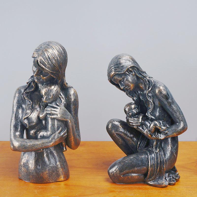 Creative Design Retro Figure Sculpture Nordic Style Home Tabletop Ornament Resin Craft Best Living Room Entrance Decoration