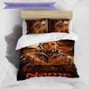 3pcs Custom Name Cartoon Michael Myers Bedding Set Duvet Cover Closure Includes 1 Duvet Cover & 2 Pillowcases for All Seasons Bedroom Decor