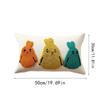 Ostern 3D Bestickter Floraler Kissenbezug für Wohnzimmer und Schlafzimmer Abnehmbar und Waschbar Dekorative Kissenhülle – Stil B
