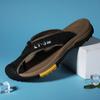 Fashion Genuine Leather Men Flip Flops Outdoor Cool Beach Shoes Comfortable Men Fashion New Male Slippers Luxury Brand Man Summer Slides