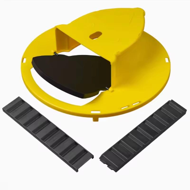 

Auto Reset Mouse Trap Reusable Humane Flipping Sliding Bucket Lid Rat Clamshell Tool for Indoor Outdoor Home Yard Mice Catcher жовтий