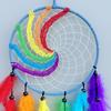 Traumfänger Handgefertigt Bunte Federn Windspiele Schlafzimmer Hängende Ornamente Wanddekoration Geburtstagsgeschenke Heimzubehör