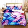 Hot Sale 3D Cool Stitch Cute Anime Kids Duvet Cover Sets Cartoon Bedding Set Children Room Bed Pillow Case for Teens Gifts