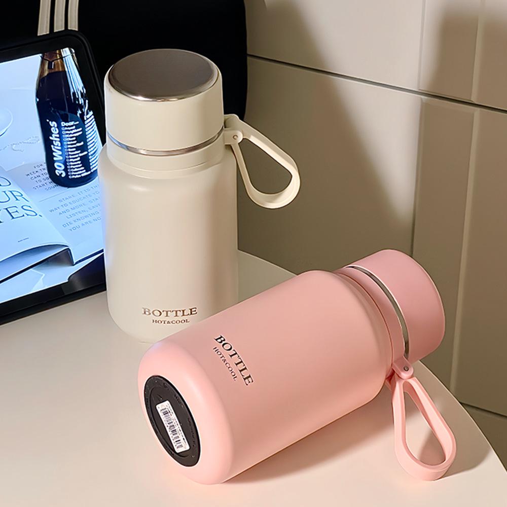 Stylish Stainless Steel Insulated Travel Cup with Tea Strainer