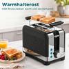 2-Slice Toaster with 7 Browning Levels, Reheat/Defrost/Cancel Functions, Warming Rack, 930 W