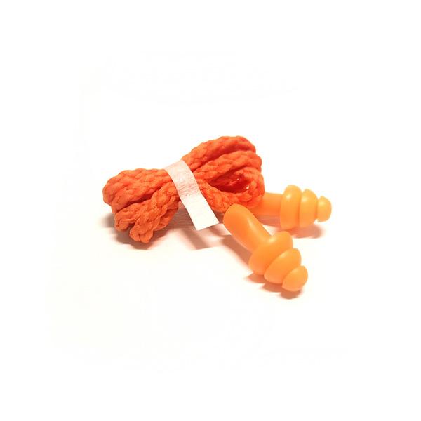 Ergonomic Soft Silicone Corded Ear Plugs for Effective Hearing Protection