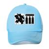 Black White Abstract Diptych Ink Com Mesh Baseball Cap For Womens Unisex FeUnisex Beach Dad Hat Hip Hop