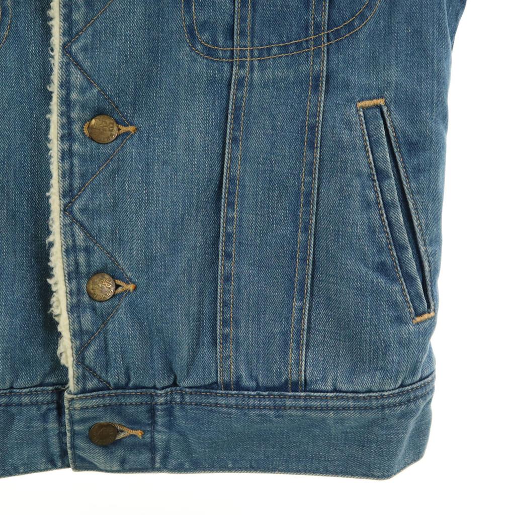 Lee STORM RIDER Back bore Denim Jacket L Wash blue Denim jacket trucker Women Used