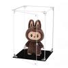 Transparent Acrylic Magnetic Display Box: Dustproof Protective Cover for Labubu Figures