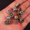 Tibetan Silver Two-Tone Spacer Beads - Antique Gold Meander, Cloud DIY Handmade Jewelry Accessories.
