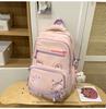 School bag new cute junior high school student school bag high value ins wind light large capacity backpack casual versatile backpack