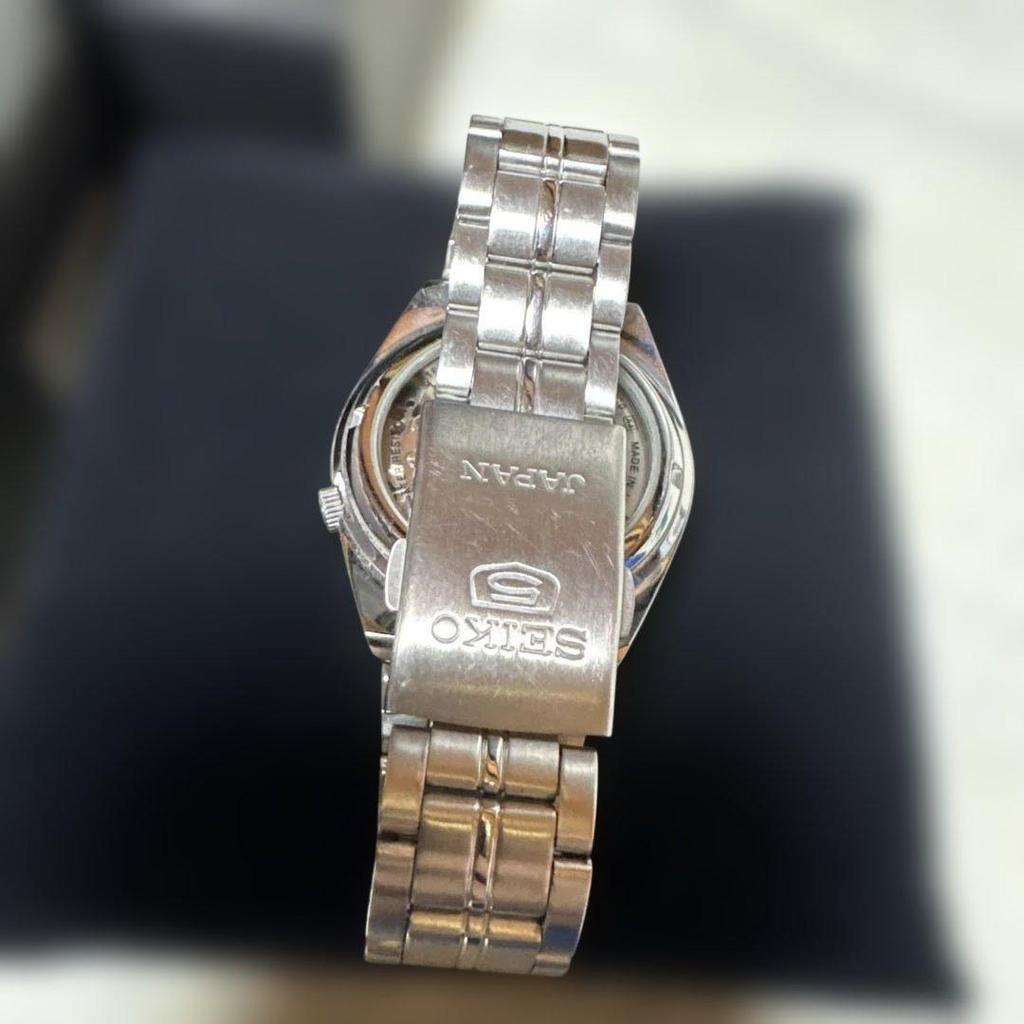 Used [In operation] Good condition Seiko 5 automatic winding back skid black dial 7S26-02C0
