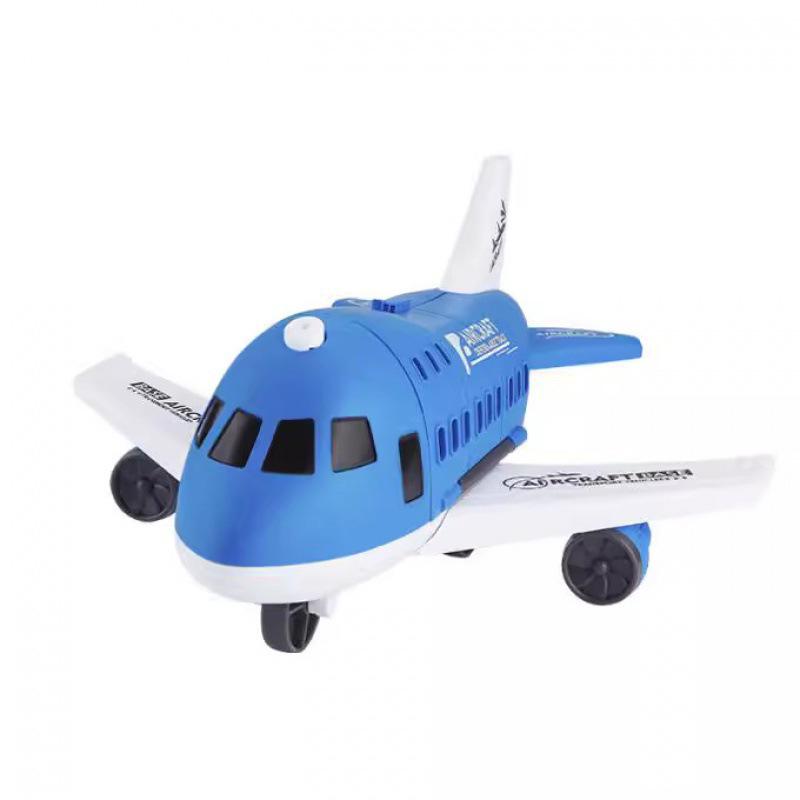 Multi-Functional Toy Airplane Set with Storage, Road Sign, and Track for Kids