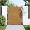 VidaXL Garden Gate, Patio Gate with Lock, Security Barrier, Outdoor Terrace Door, 105x155 Cm 153265