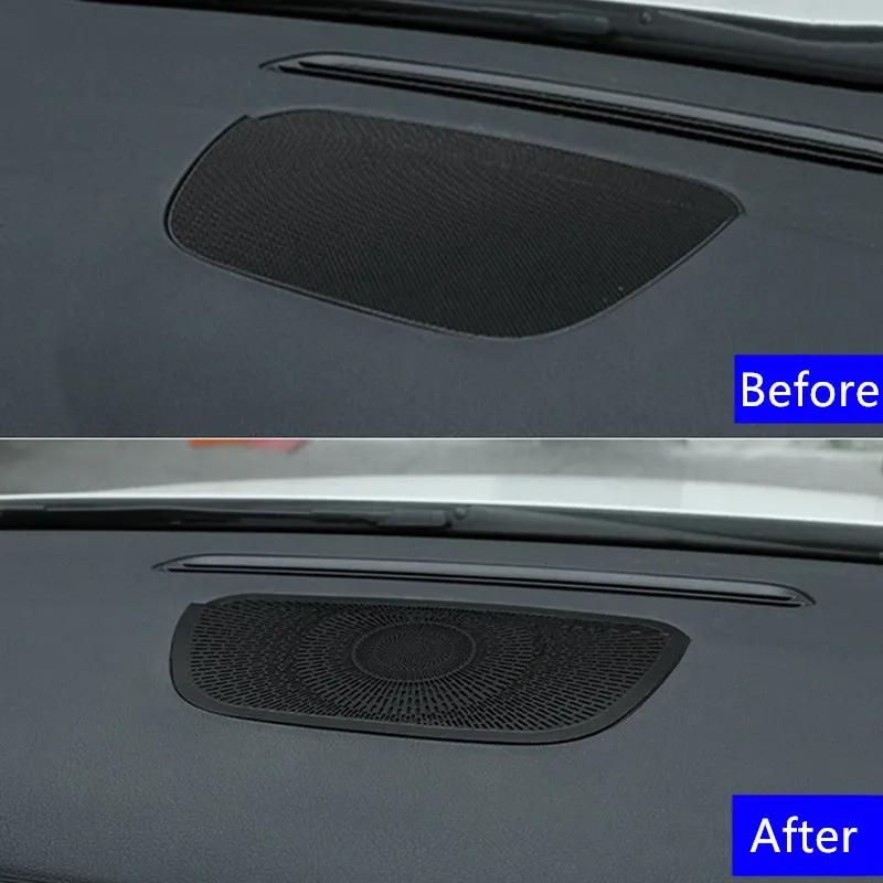 For Mercedes Benz B Class W247 -21 Car Dashboard Audio Speaker Decoration Sticker Aluminium Alloy Trim Interior Accessories