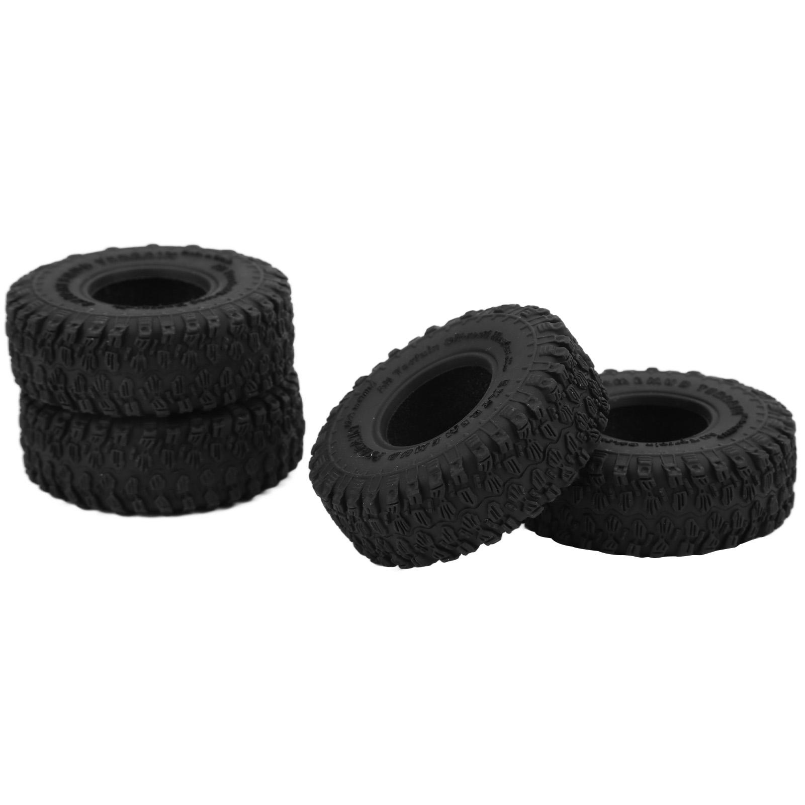 

4 шт. 1.0 дюймові шини-скини, імітаційна модель, запчастини для RC автомобіля для 124 RC автомобіля для скелелазіння (Шина з кігтем руки черепа