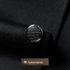 Men's Merino Wool Blend Winter Overcoat with Removable Goose Down Liner
