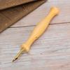 Portable Punch Needle Knitting Embroidery Pen Threader Wooden Handle Tool for Weaving Sewing Felting Craft